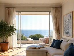 Villa mediterránea Costa Brava con textiles